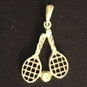 NEW~Sterling Silver Tennis Pendant/Charm